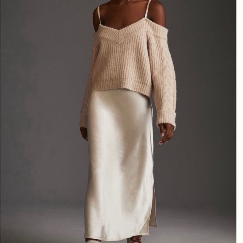 NWT Anthropologie x Mare Mare sweater and silk dress